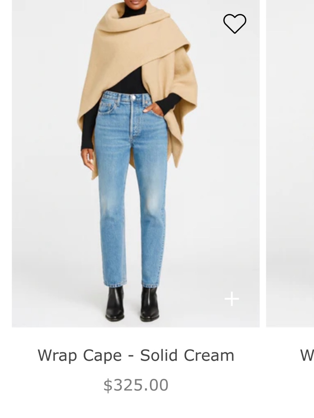 Diarrablue Solid Cream  Color Wrap Cape